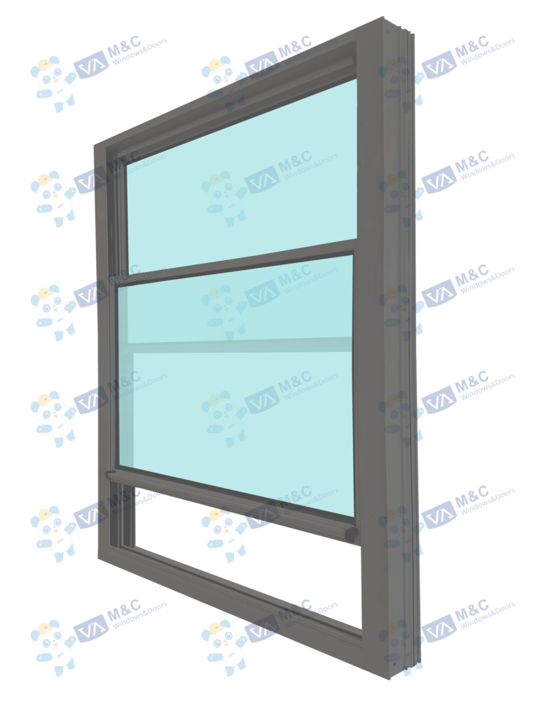 aluminium double hung windows